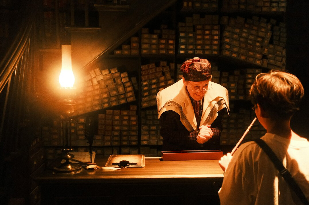 detective examining evidence